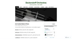 Desktop Screenshot of beckendorfforchestras.org