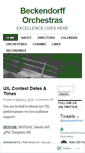 Mobile Screenshot of beckendorfforchestras.org