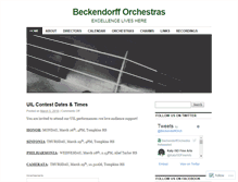 Tablet Screenshot of beckendorfforchestras.org